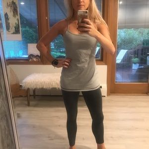 Lululemon striped Y camisole never worn